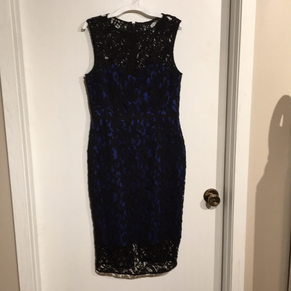 Lace overlay dress